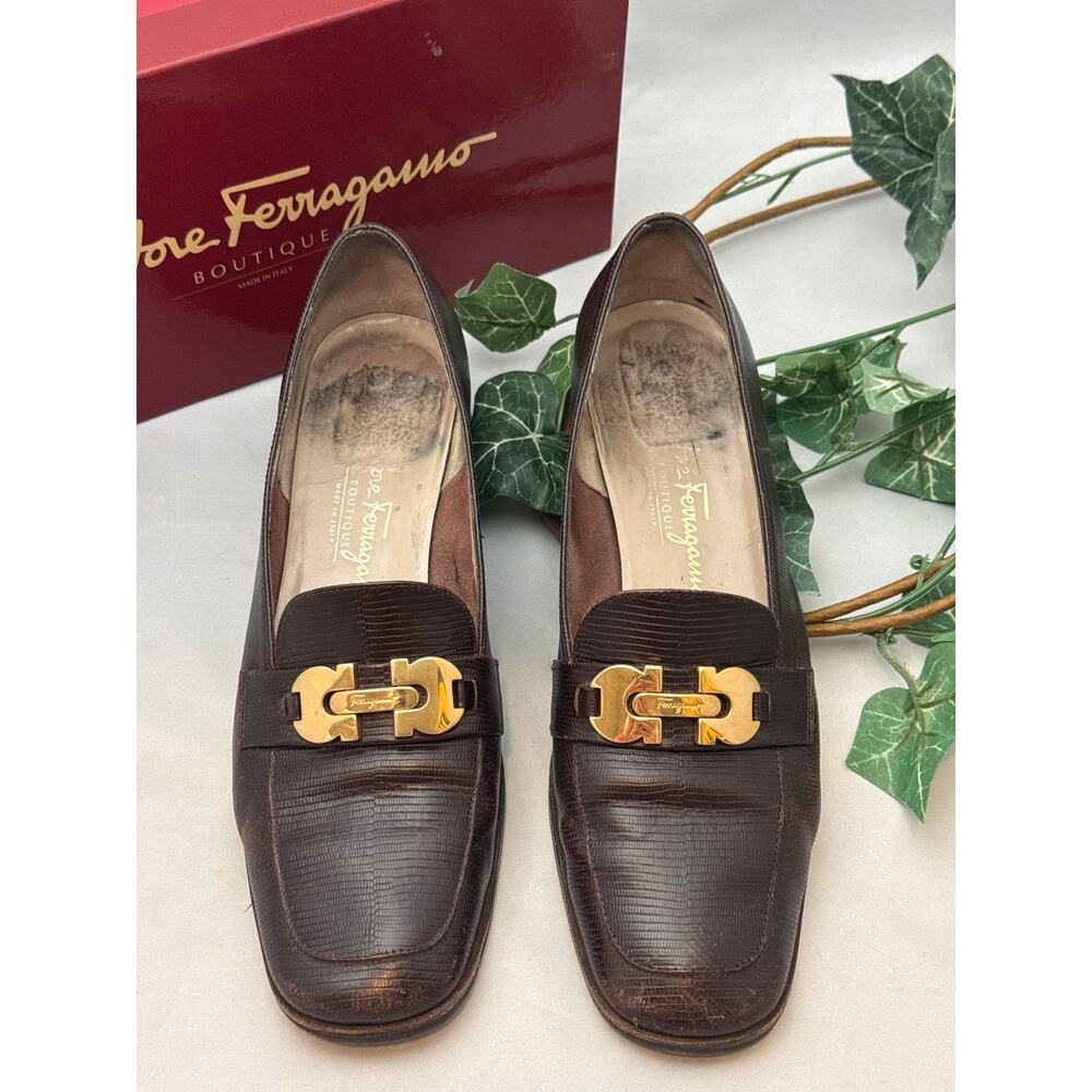 Vintage Salvatore Ferragano Brown Loafer  Size 9 B